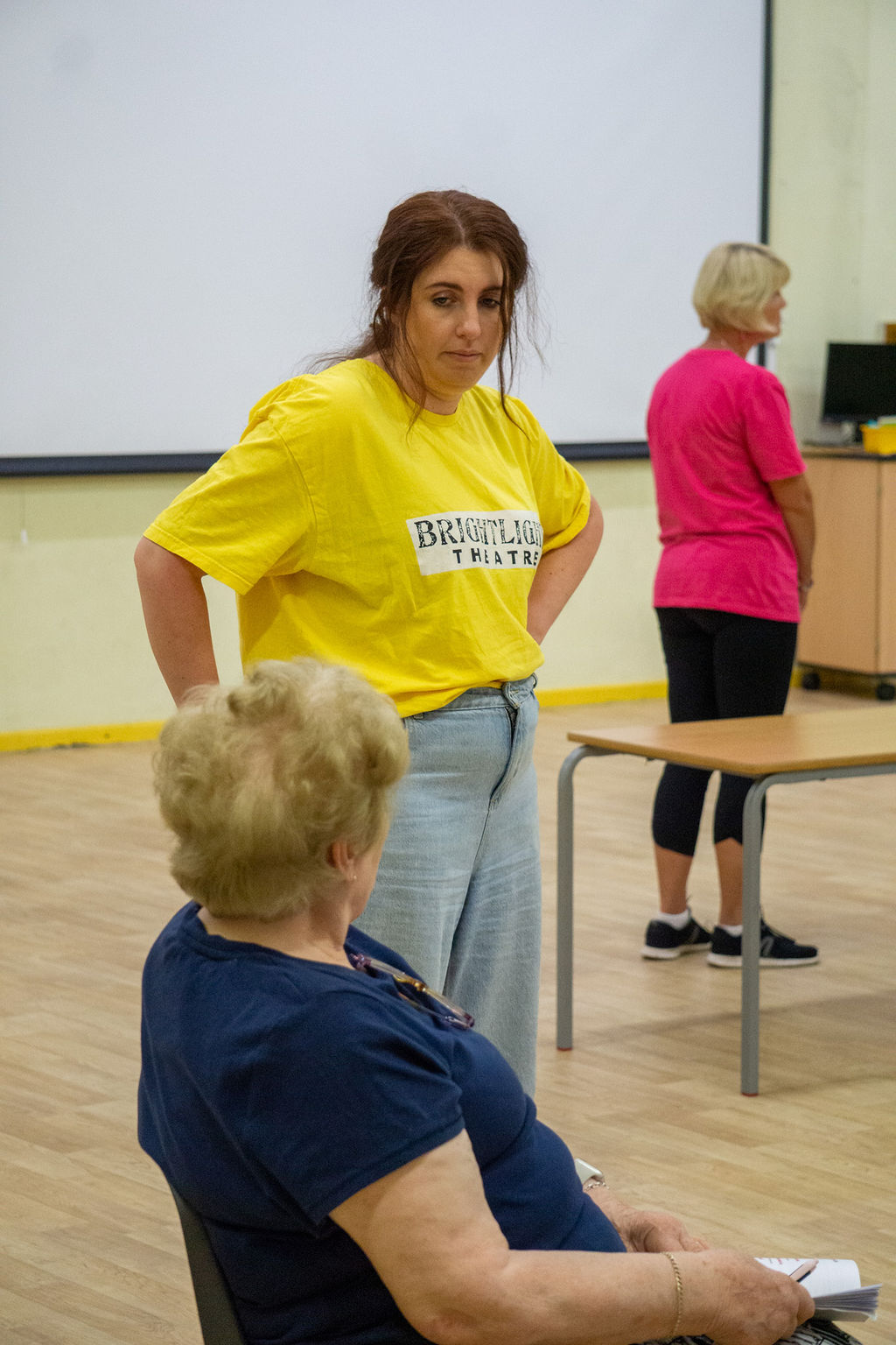Judy Price rehearsing as Dust